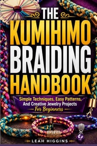 The Kumihimo Braiding Handbook: Simple Techniques, Easy Patterns, And Creative Jewelry Projects For Beginners cover