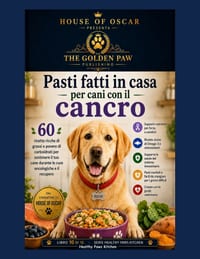 Pasti fatti in casa per cani con il cancro: 60 ricette ricche di grassi e povere di carboidrati per sostenere il tuo cane durante le cure oncologiche cover