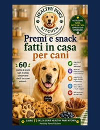 Premi e snack fatti in casa per cani: 60 ricette di premi sani e senza conservanti che il tuo cane adorerà cover