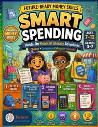 Smart Spending: Hands-On Financial Literacy Adventures for Kids Ages 7-12: Needs vs. Wants, Consumer Math, Advertising & Smart Money Choices cover