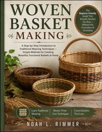 Woven Basket Making: A Step-by-Step Introduction to Traditional Weaving Techniques - Simple Methods for Creating Beautiful, Functional Baskets at Home cover
