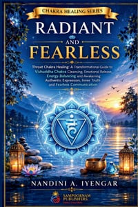 Radiant and Fearless: Throat Chakra Healing: A Transformational Guide to Vishuddha Chakra Cleansing, Emotional Release, Energy Balancing and Awakening cover
