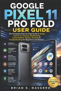 Google Pixel 11 Pro Fold User Guide: The Complete Step-by-Step Guide to Setup, Gemini AI, Camera, Multitasking, Customization, Battery, Security & Tro cover