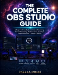 The Complete Obs Studio Guide: A Beginner-Friendly Guide to Live Streaming, Screen Recording, Audio, Scenes, Overlays, and Professional Content Creati cover