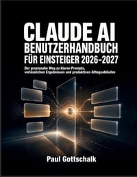 Claude AI Benutzerhandbuch für Einsteiger 2026-2027: Der praxisnahe Weg zu klaren Prompts, verlässlichen Ergebnissen und produktiven Alltagsabläufen cover
