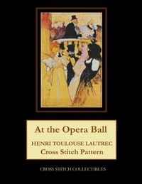 At the Opera Ball: Henri Toulouse Lautrec Cross Stitch Pattern cover