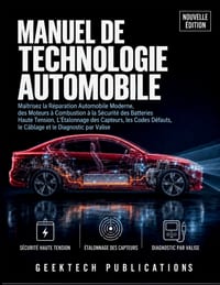 Manuel de Technologie Automobile: Maîtrisez la Réparation Automobile Moderne, des Moteurs à Combustion à la Sécurité des Batteries Haute Tension, L'Ét cover