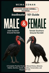 Southern Ground Hornbill - Bucorvus leadbeateri 101 Guide: A Complete Practical Guide to Natural History, Behavior, Habitat, Nutrition, Health, Breedi cover
