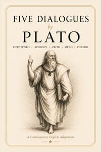 Five Dialogues by Plato: Euthyphro, Apology, Crito, Meno, and Phaedo A Contemporary English Adaptation cover