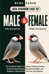 Java Sparrow Care 101: The Complete Guide to Choosing, Housing, Feeding, Understanding Behavior, Maintaining Health, and Building a Lifelong Bond with cover