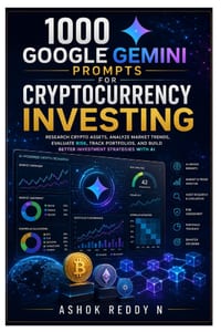 1000 Google Gemini Prompts for Cryptocurrency Investing: Research Crypto Assets, Analyze Market Trends, Evaluate Risk, Track Portfolios, and Build Bet cover