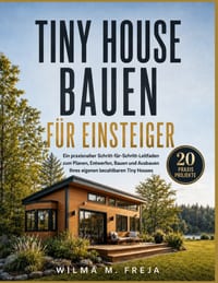 Tiny House Bauen Für Einsteiger: Ein praxisnaher Schritt-für-Schritt-Leitfaden zum Planen, Entwerfen, Bauen und Ausbauen Ihres eigenen bezahlbaren Tin cover