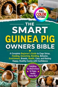 The Smart Guinea Pig Owners Bible: A Complete Beginner's Guide to Cage Setup, Feeding, Grooming, Bonding, Behavior, Enrichment, Breeds, Health, Care, cover