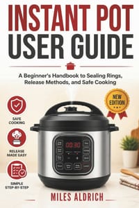 Instant Pot User Guide: The Complete Beginner's Manual to Pressure Cooking, Setup, Safety Features and Troubleshooting cover