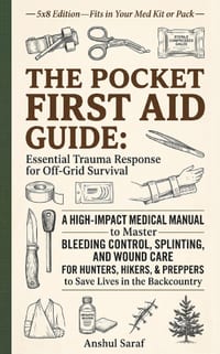 The Pocket First Aid Guide: Essential Trauma Response for Off-Grid Survival: Master Bleeding Control, Splinting, and Wound Care - A High-Impact Medica cover