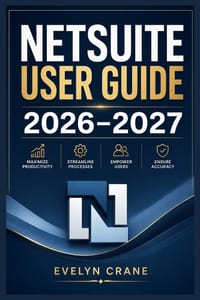 NetSuite User Guide 2026-2027: Practical ERP Mastery for Financial Operations, CRM, Inventory, Dashboards, Automation, Reporting, Administration, and cover