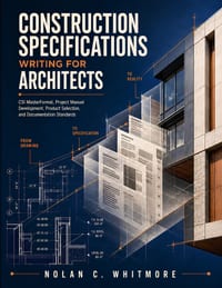 Construction Specifications Writing for Architects: CSI MasterFormat, Project Manual Development, Product Selection, and Documentation Standards cover