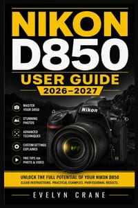 Nikon D850 User Guide 2026-2027: DSLR Mastery: Confident Setup, Precision Autofocus, Exposure Control, Video Capture, Custom Settings, Real World Shoo cover