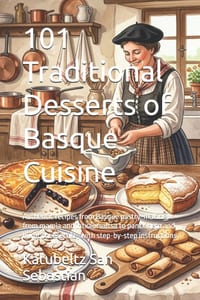 101 Traditional Desserts of Basque Cuisine: Authentic recipes from Basque pastry-making, from mamia and intxaursaltsa to pantxineta and burnt cheeseca cover