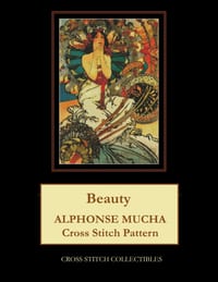 Beauty: Alphonse Mucha Cross Stitch Pattern cover