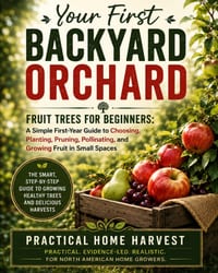 Your First Backyard Orchard: Fruit Trees for Beginners: A Simple First-Year Guide to Choosing, Planting, Pruning, Pollinating, and Growing Fruit in Sm cover
