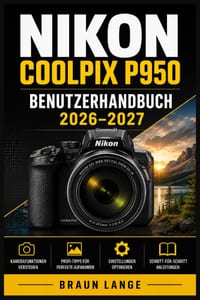 Nikon Coolpix P950 Benutzerhandbuch 2026-2027: Praxisnaher Einstieg für Anfänger und Senioren: 83-fach Superzoom, 4K/UHD, RAW-Aufnahmen, Tierfotografi cover