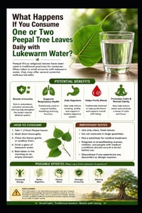 What happens if you consume one or two Peepal tree leaves daily with lukewarm wate: Health cover