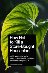 How Not to Kill a Store-Bought Houseplant: Light, water, pots, and a keep-or-move plan for the plants you already brought home cover