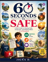60 Seconds to Safe: A Kid's Guide to Staying Calm, Staying Safe, and Helping Others in an Emergency cover