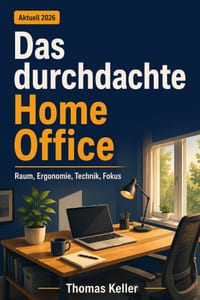 Das durchdachte Home Office: Ein ganzheitlicher Leitfaden für Raum, Ergonomie, Technik und Fokus cover