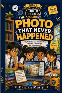 The Photo That Never Happened: A Truth Checkers Club Adventure About Deepfakes, Edited Images and Visual Evidence cover