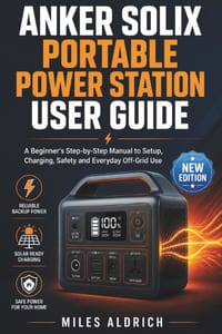 Anker Solix Portable Power Station User Guide: A Beginner's Step-by-Step Manual to Setup, Charging, Safety and Everyday Off-Grid Use cover