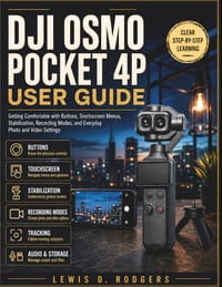 Dji Osmo Pocket 4p User Guide: Getting Comfortable with Buttons, Touchscreen Menus, Stabilization, Recording Modes, and Everyday Photo and Video Setti cover