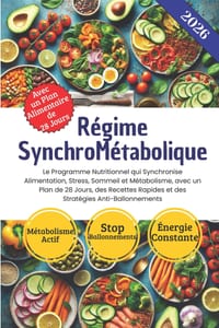 Régime SynchroMétabolique: Le Programme Nutritionnel qui Synchronise Alimentation, Stress, Sommeil et Métabolisme, avec un Plan de 28 Jours, des Recet cover
