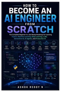How to Become an AI Engineer from Scratch: The Complete Beginner-to-Job-Ready Roadmap for Learning Python, Machine Learning, Deep Learning, LLMs, Gene cover
