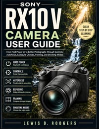 Sony RX10 V User Guide: From First Power on to Better Photographs Through Controls, Autofocus, Exposure Choices, Framing, and Shooting Modes cover