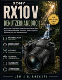 Sony RX10 V Benutzerhandbuch: Vom ersten Einschalten bis zu besseren Fotografien durch Bedienelemente, Autofokus, Belichtungswahl, Bildausschnitt und cover