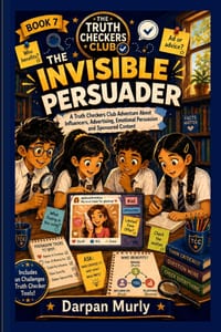 The Invisible Persuader: A Truth Checkers Club Adventure About Influencers, Advertising, Emotional Persuasion and Sponsored Content cover