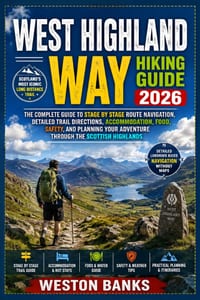 West Highland Way HIKING GUIDE 2026: A Complete Step by Step Guide to Route Navigation, Trail Planning, Essential Gear, Food Stops, Accommodation, and cover