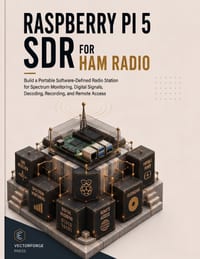 Raspberry Pi 5 SDR for Ham Radio: Build a Portable Software-Defined Radio Station for Spectrum Monitoring, Digital Signals, Decoding, Recording, and R cover