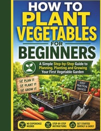 How To Plant Vegetables For Beginners: A Simple Step-by-Step Guide to Planning, Planting and Growing Your First Vegetable Garden cover