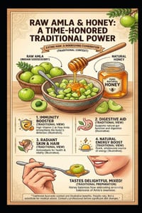 Eating raw Indian gooseberry mixed with honey cures all ailments.: Health cover