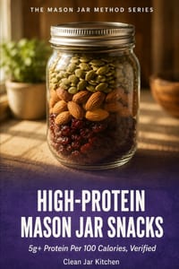 High-Protein Mason Jar Snacks: 5g+ Protein Per 100 Calories, Verified cover