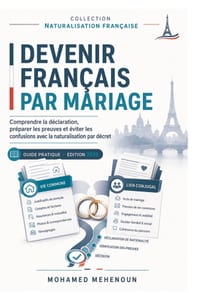 Devenir Français par mariage: Comprendre la déclaration, préparer les preuves et éviter les confusions avec la naturalisation par décret cover