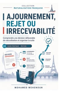 Ajournement, rejet ou irrecevabilité: Comprendre une décision défavorable de naturalisation et organiser la suite cover