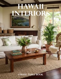 Hawaii Interiors Coffee Table Book: A Visual Celebration of Island Homes, Tropical Luxury, Coastal Living, and Hawaiian Design Inspiration cover