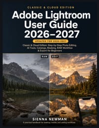 Adobe Lightroom User Guide 2026-2027: Classic & Cloud Edition: Step-by-Step Photo Editing, AI Tools, Catalogs, Masking, RAW Workflow & Export for Begi cover