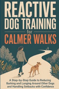 Reactive Dog Training for Calmer Walks: A Step-by-Step Guide to Reducing Barking and Lunging Around Other Dogs and Handling Setbacks with Confidence cover