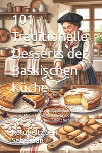 101 Traditionelle Desserts der Baskischen Küche: Authentische Rezepte der baskischen Konditorei, von der Mamia bis zur Pantxineta und dem verbrannten cover