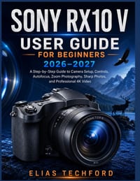 Sony RX10 V User Guide for Beginners 2026-2027: A Step-by-Step Guide to Camera Setup, Controls, Autofocus, Zoom Photography, Sharp Photos, and Profess cover